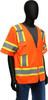 West Chester Class 3 Orange Two-Tone Surveyor Safety Vest _XX-Large