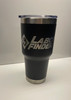 Stainless Steel 30oz Drink Tumbler Engraved LF logo - Black