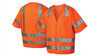Class 3 Reflective Safety Vest  Orange