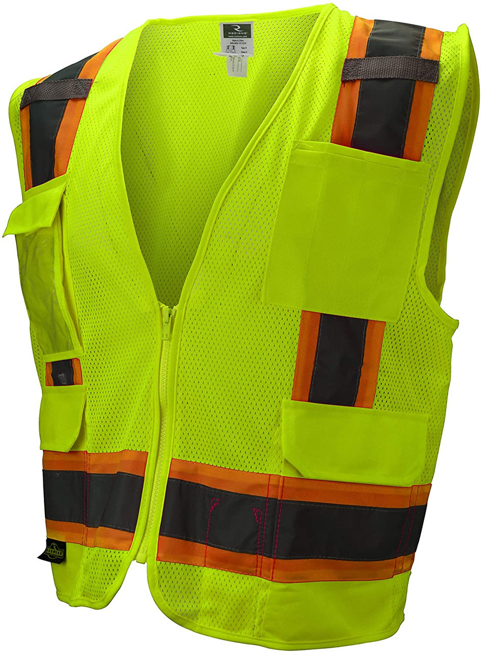 Radians SV6-2ZGM Class 2 Surveyor Vest Two Tone 24ct Case 