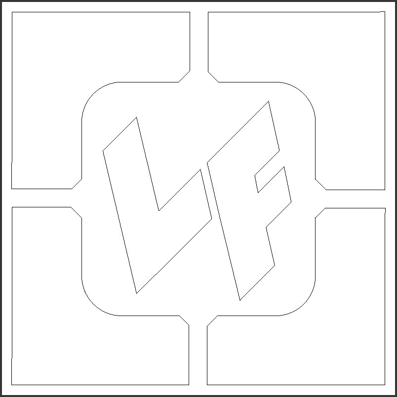 LF Logo Sticker 2" - 25ct Roll