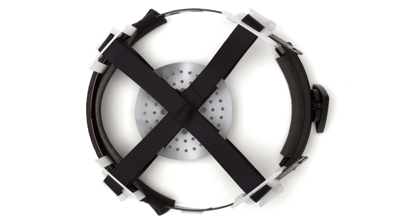 Suspensions have a replaceable sweat band for multiple users