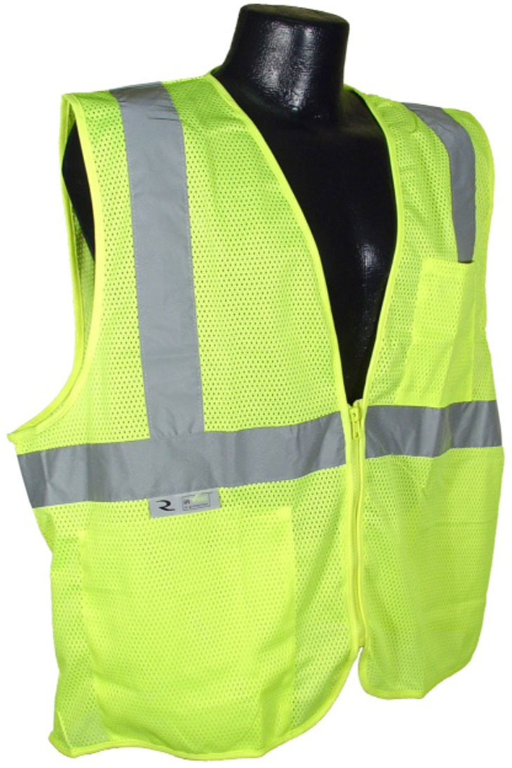 Type R Class 2 Safety Vest with Zipper Closure