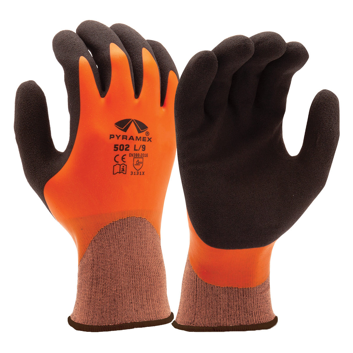 Pyramex GL502 Orange Gloves_12 pairs/pack_X-Large