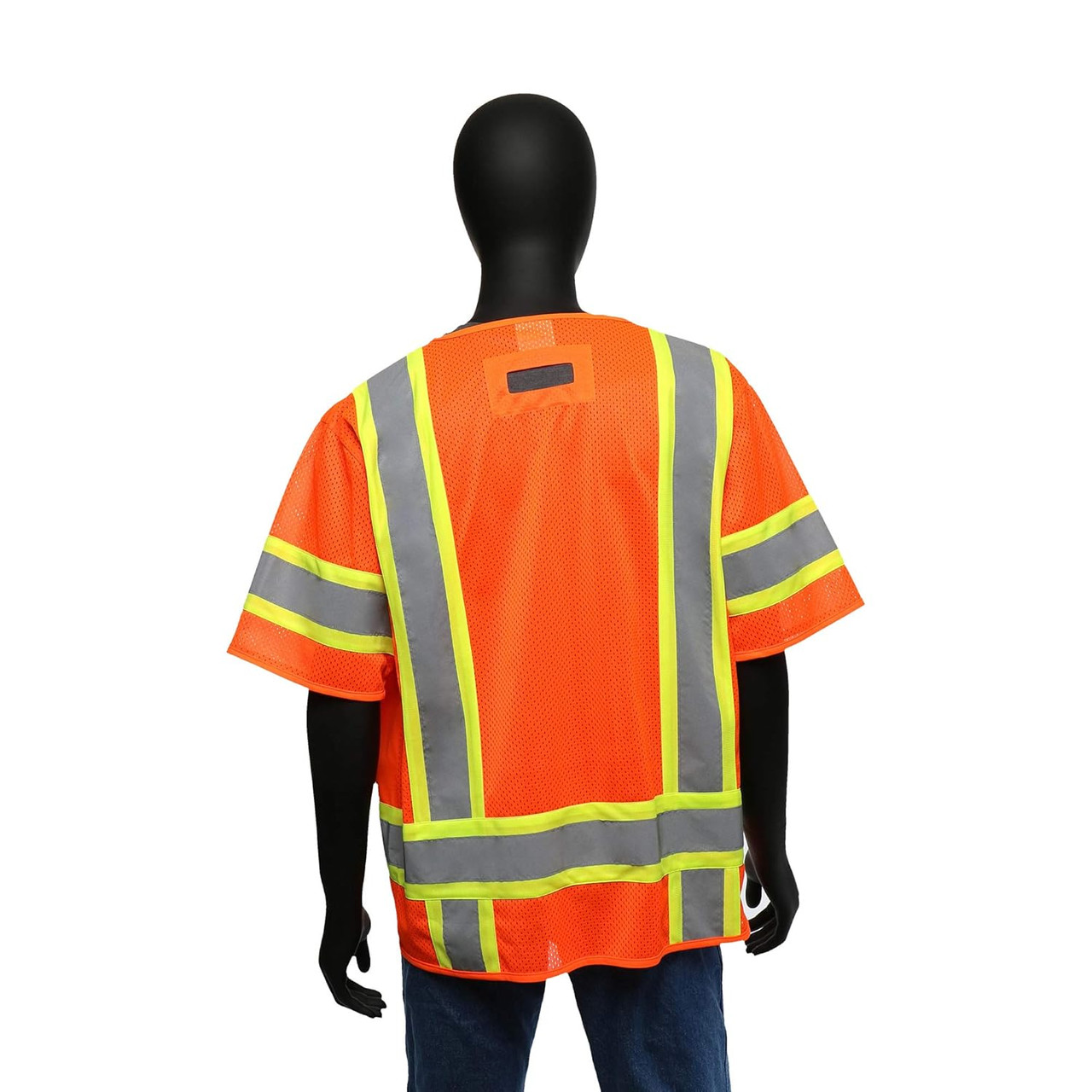 West Chester Class 3 Surveyor Safety Vest Two Tone  Orange, XX-Large