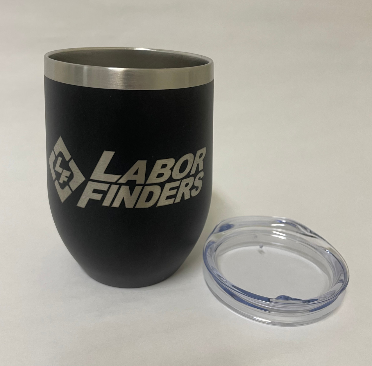 LF Logo Stainless Steel Tumbler 12oz - Black