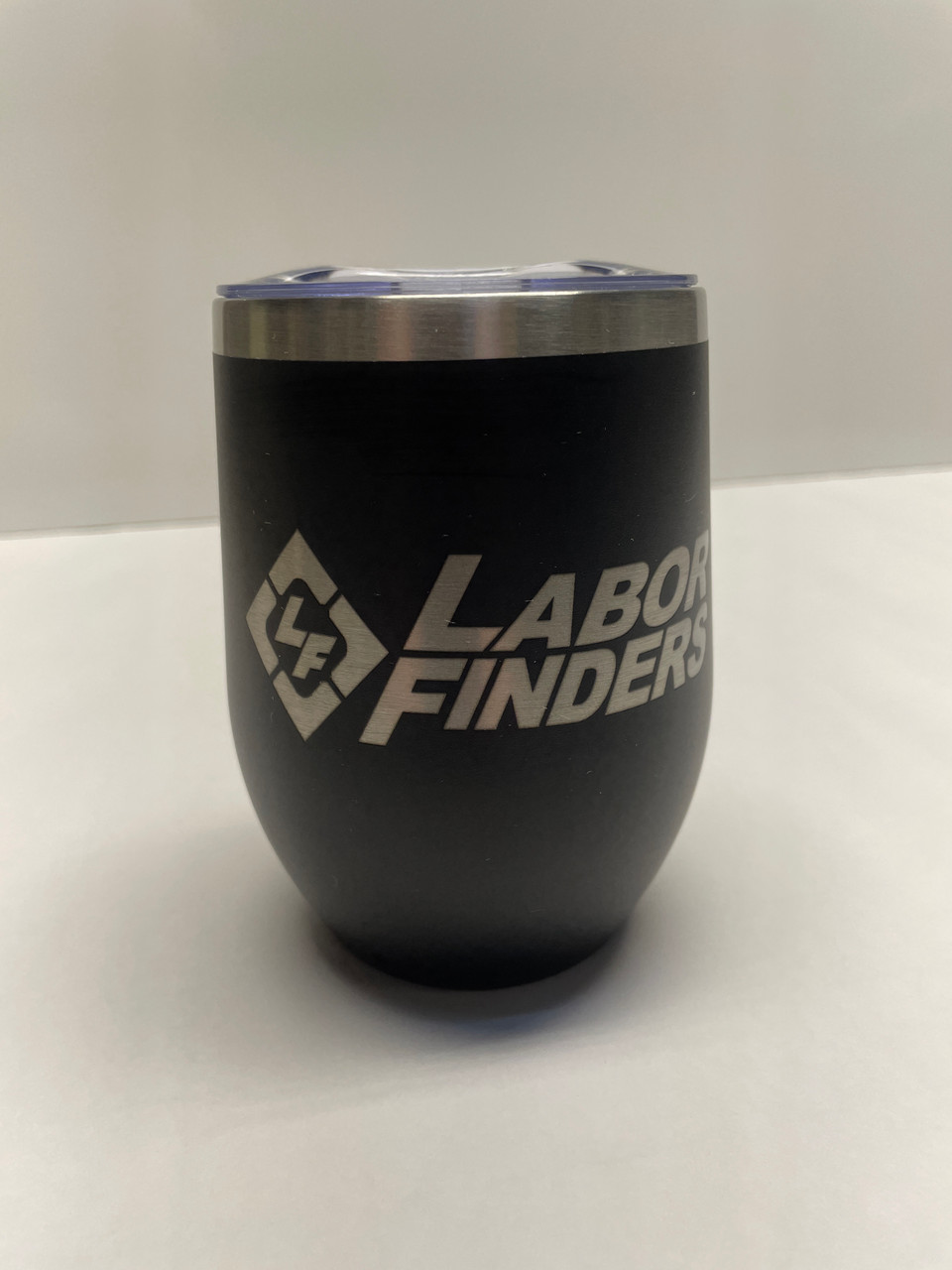 LF Logo Stainless Steel Tumbler 12oz - Black