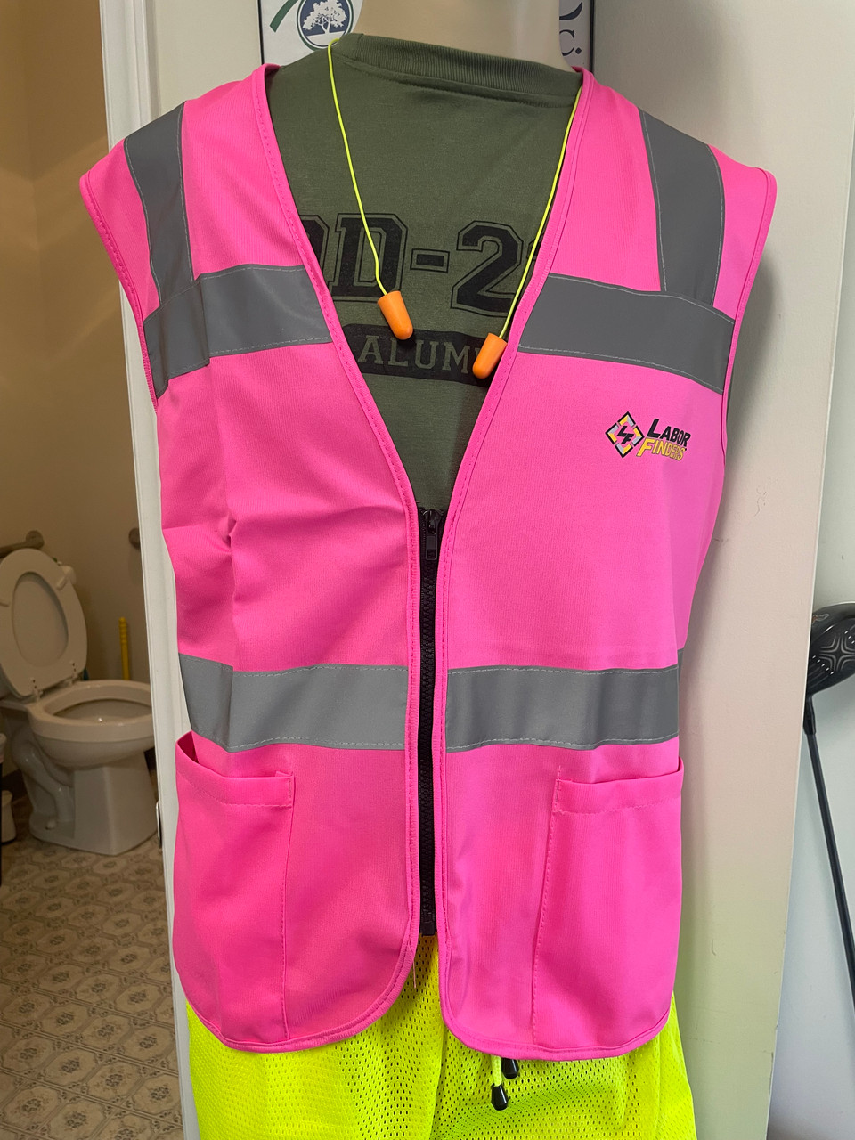 S721 FEMALE VEST NON ANSI PINK LF Logo 