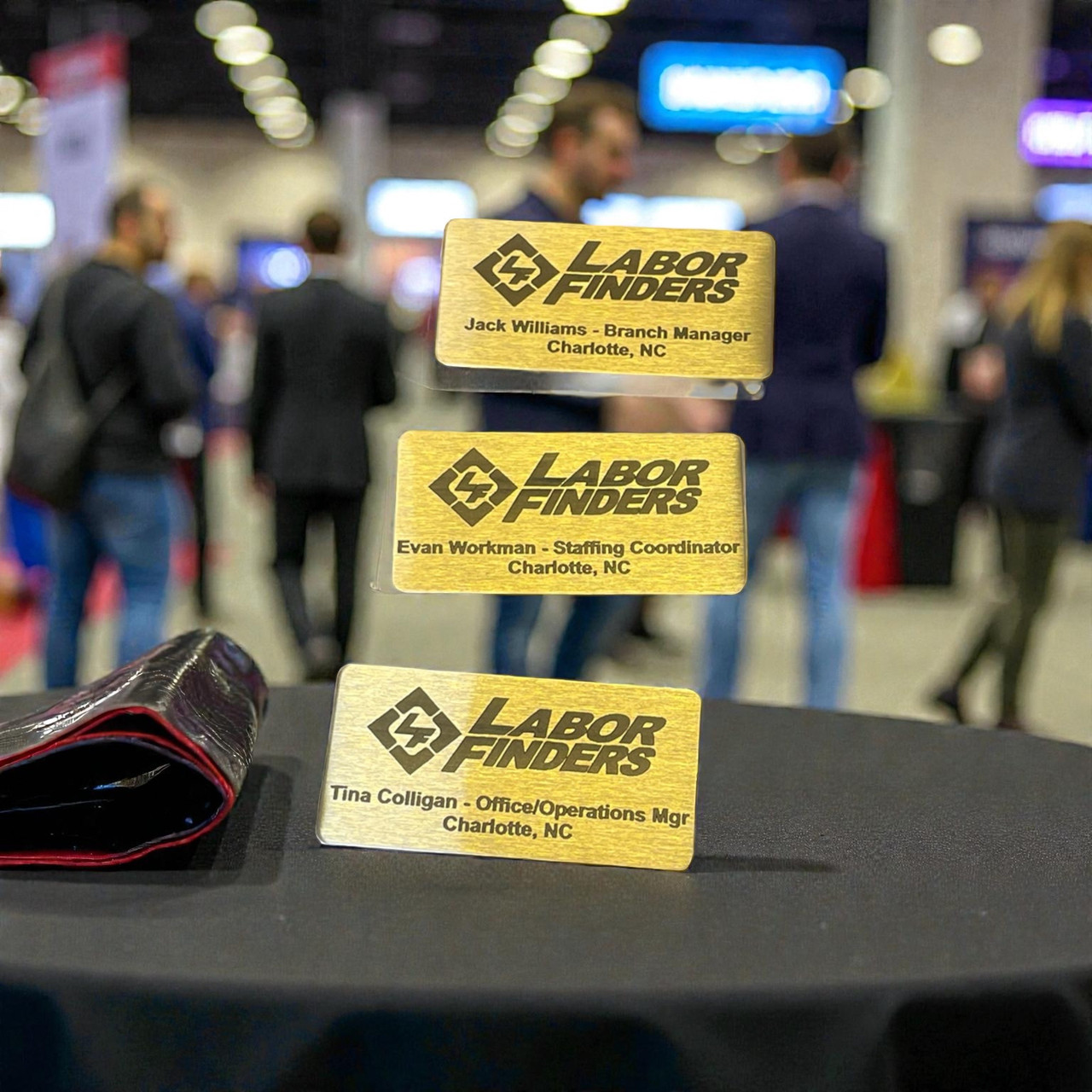 Personalized Labor Finders Company Name Badge 