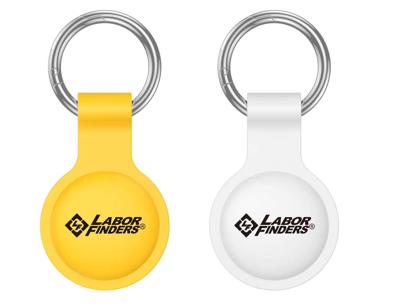 Secure Silicone Air-Tag Holder w/Keychain 100ct