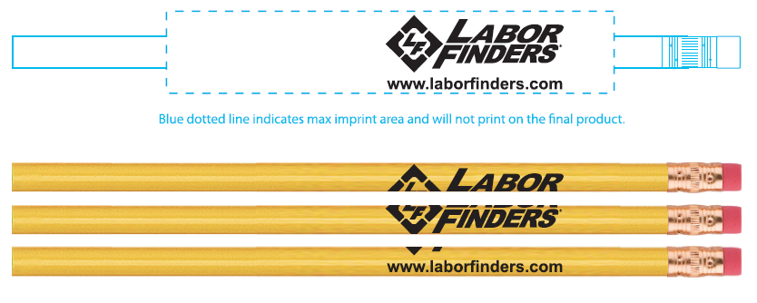 #2 Round Pencils - LF logo 100 ct pack Yellow
