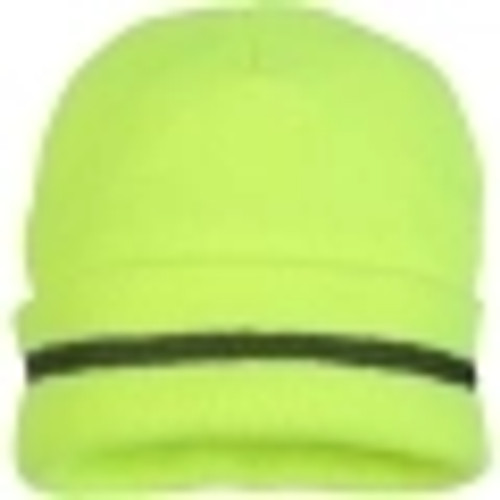 Beanie Skull Cap - Reflective Hat Safety Green