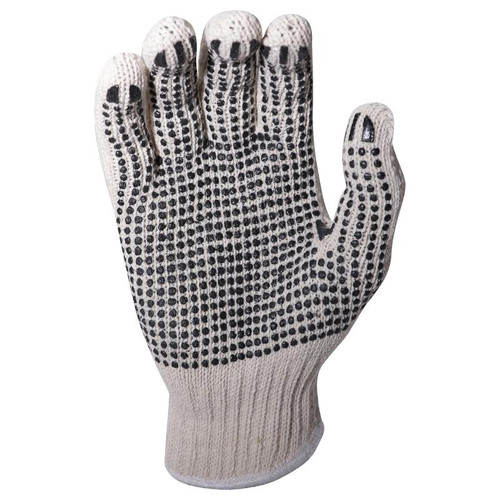Cotton PVC Dot Palm Gloves Case Qty  (144 pair) 