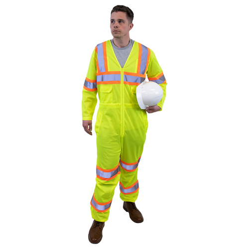 Class 3 Type R Full Body Hi-Viz Mesh Coverall Two Tone 25ct Case