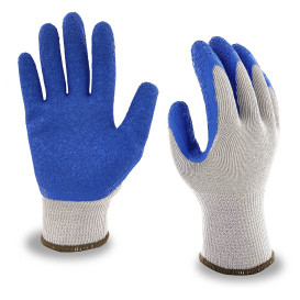 C2V Premium Blue Latex Dipped Gloves 12ct Pack