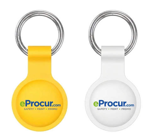 Secure Silicone Air-Tag Holder w/Keychain 10ct