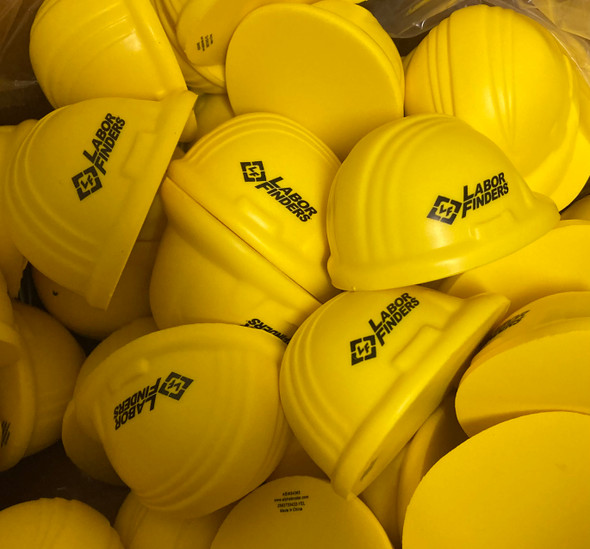 Stress Ball Hard Hat LF logo 25ct pack