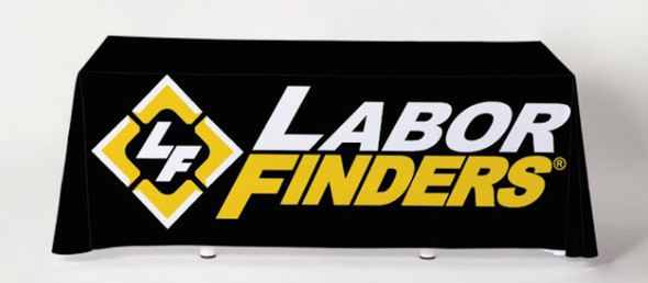 Tradeshow 6' Table cover Full Color LF logo