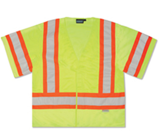 ERB S-682P Class 3 Two-Tone Reflective Safety Vest Large
