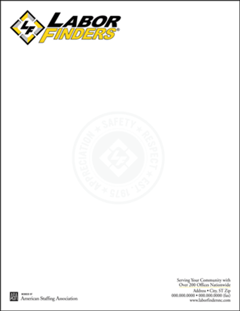 Labor Finders Letterhead - 500ct