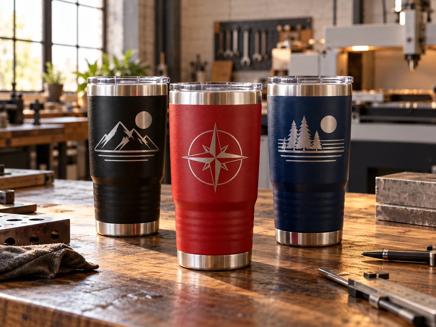 Custom engraved tumblers