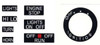 RD400 1976-1978 Handlebar Control Decal Set, HVC20087-19