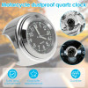 Universal Motorcycle Handlebar Mount Quartz Watch Aluminum Luminous Clock Shape Waterproof Dustproof