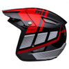 Helmet HT1 Struktur, Black/Red/Silver, Medium