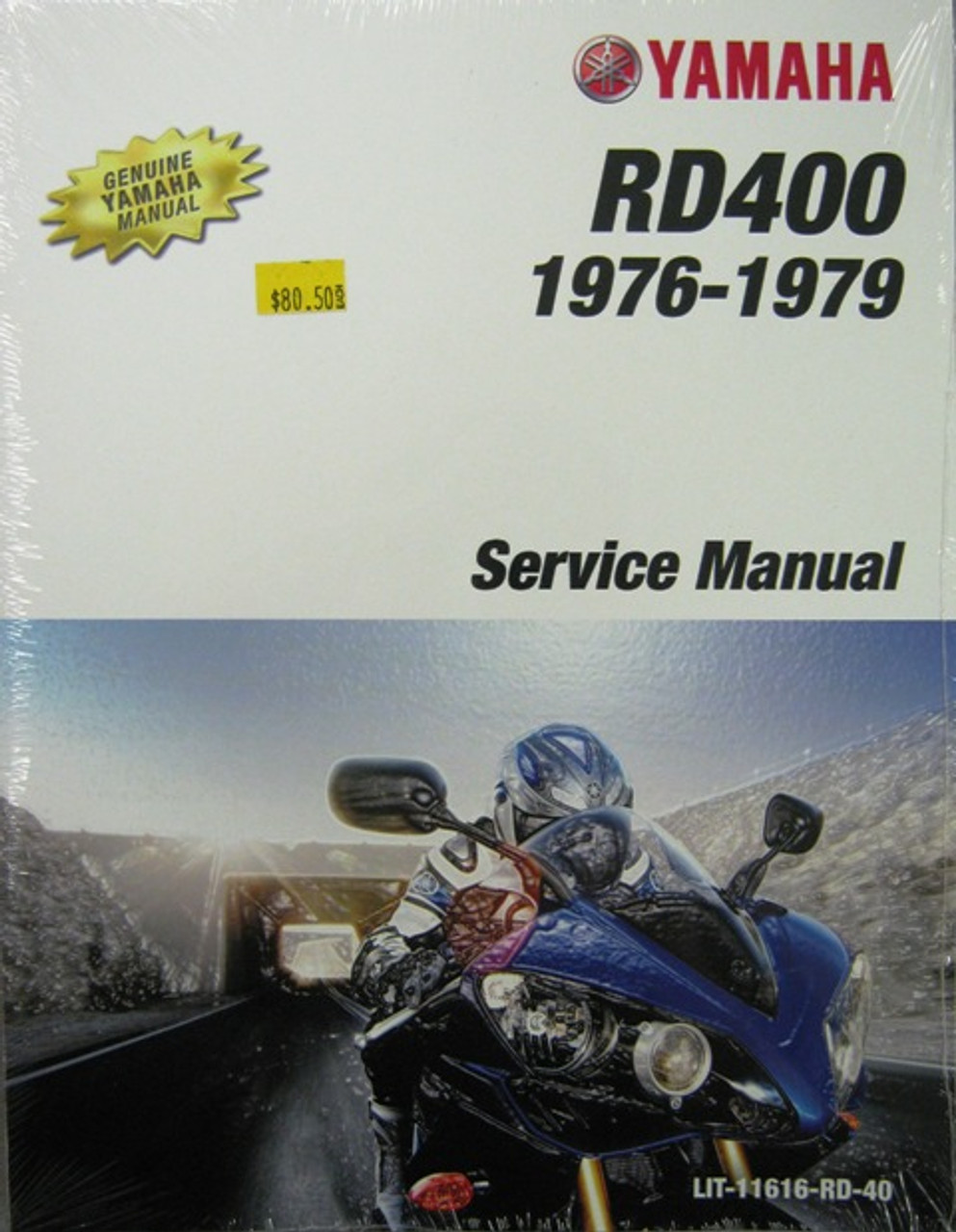 Yamaha Service Manual for Yamaha RD400 LIT-11616-RD-40