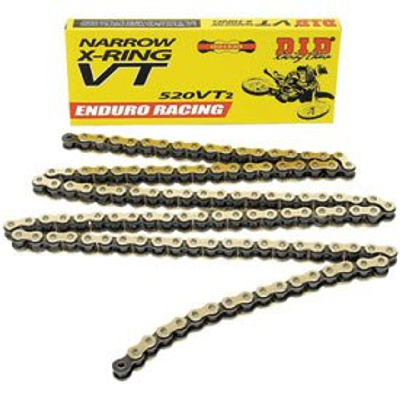 D.I.D. 520 V2 Narrow racing chain, With T-ring Technology