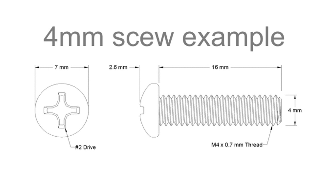 metric machine screws