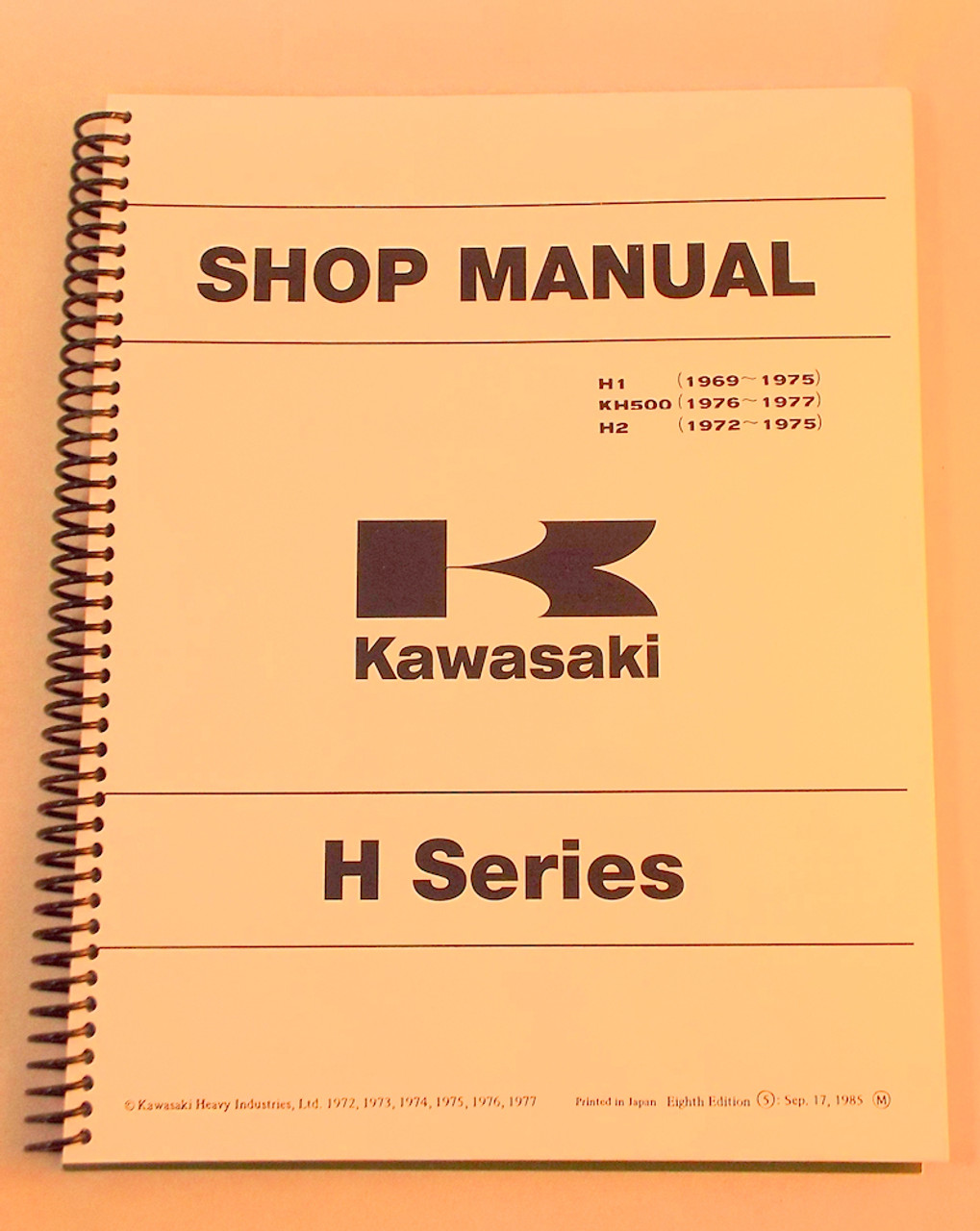 Kawasaki H1, KH500, H2 Shop Manual, 99997-711 - HVCcycle