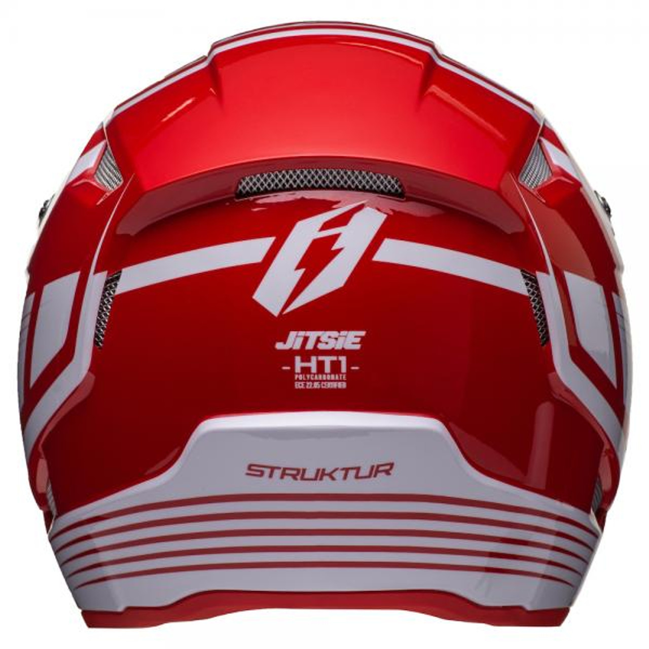 Helmet HT1 Struktur, RED/White XL