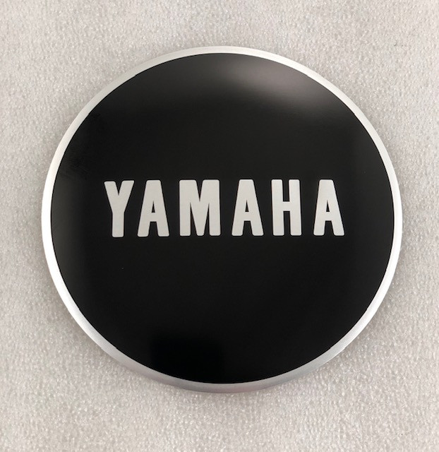 Yamaha RD250 RD350 Left Engine Side Cover Decal, 360-15425-01-00