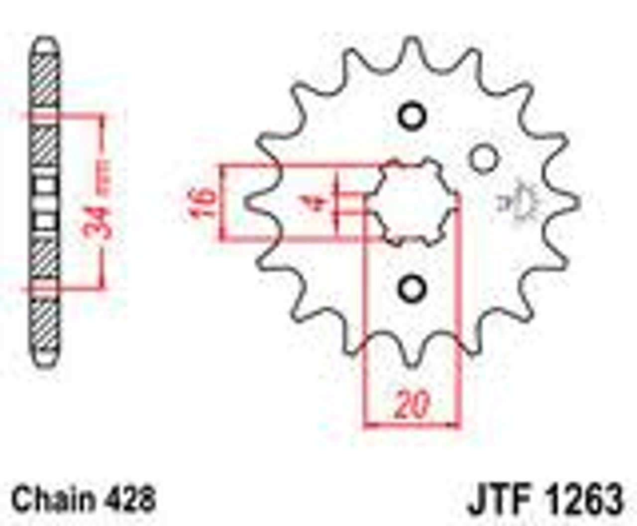 RD125, RD200, CS3, CS5 Front Sprocket (74-76)