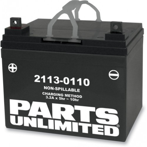 Parts Unlimited Factory Activated AGM Maintenance Free Battery