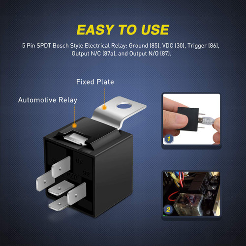 Relay, 12V 40A for VAPE Ignitions 50043R