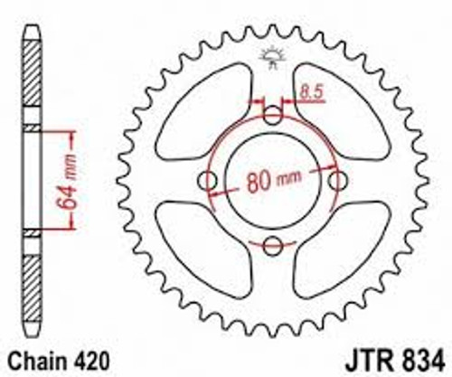 Yamaha RD60 Rear Sprockets