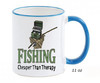 Fishing Cheaper Than Therapy Coffee Mug