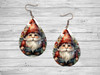 Gnome Teardrop Earring / Red Cardinal / Gnomes  / Outdoors / Jewelry / Earrings / Teardrop Earrings