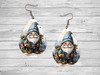 Gnome Teardrop Earring / Red Cardinal / Gnomes  / Outdoors / Jewelry / Earrings / Teardrop Earrings