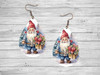 Gnome Teardrop Earring / Red Cardinal / Gnomes  / Outdoors / Jewelry / Earrings / Teardrop Earrings
