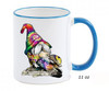 Gnome Hippie  with Flute Ceramic Coffee Mug