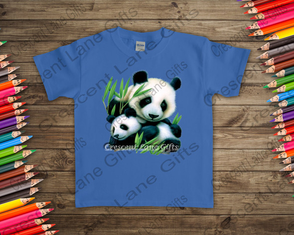 Panda & Cub KidsT Shirt ,Kids Shirts, Kids Shirts With Sayings , Toddler T-shirt, Funny Saying Shirt