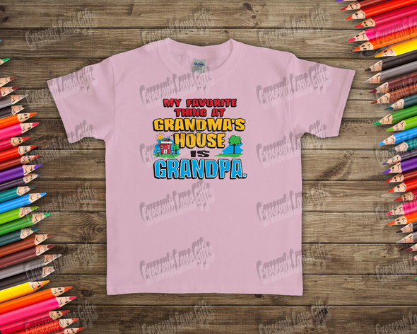 My Favorite Thing At Grandmas Kids T-shirt,Kids Shirts, Kids Shirts With Sayings , Toddler T-shirt, Funny Saying Shirt