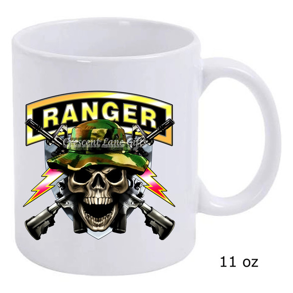 Army Ranger Skull Ceramic Coffee Mug