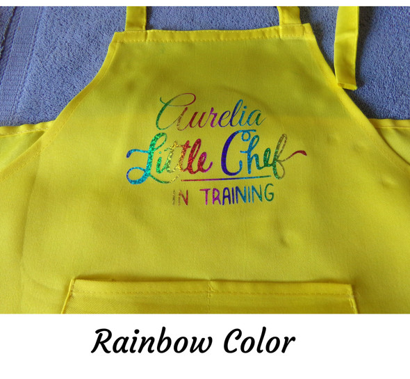 Personalized Size Small Kids Apron and Chef Hat Set / Kids Apron and  Chef Hat, Child's Adjustable Aprons and Chef Hat