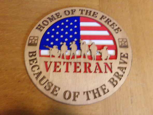Veteran 3 layer Plaque, Army, Air Force, Navy and Marine plaques Veteran 3 layer Plaque, Army, Air Force, Navy and Marine plaques