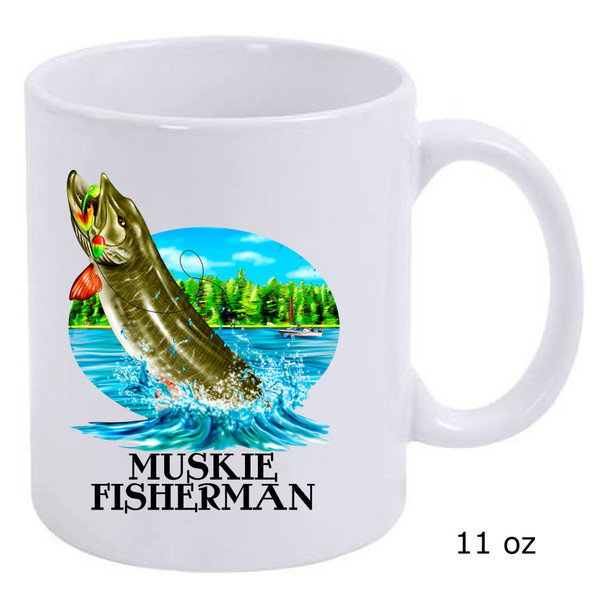 Muskie Fisherman Coffee Mug