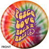 OTBB Peace Love and Rock n Roll Bowling Ball front